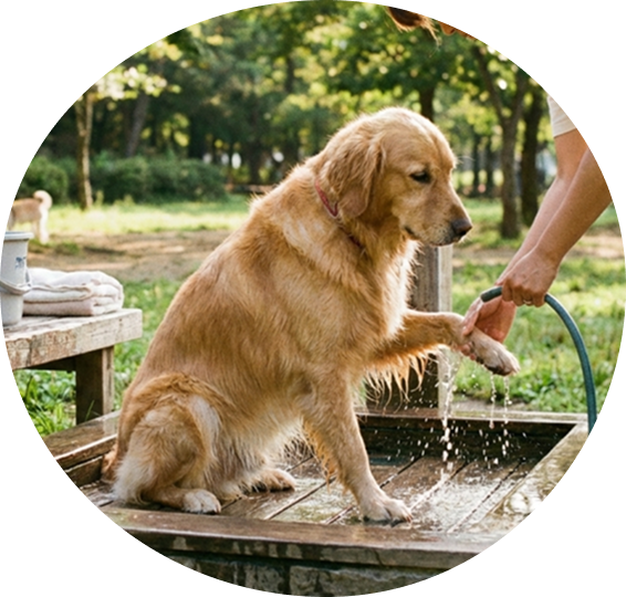犬用足洗い場