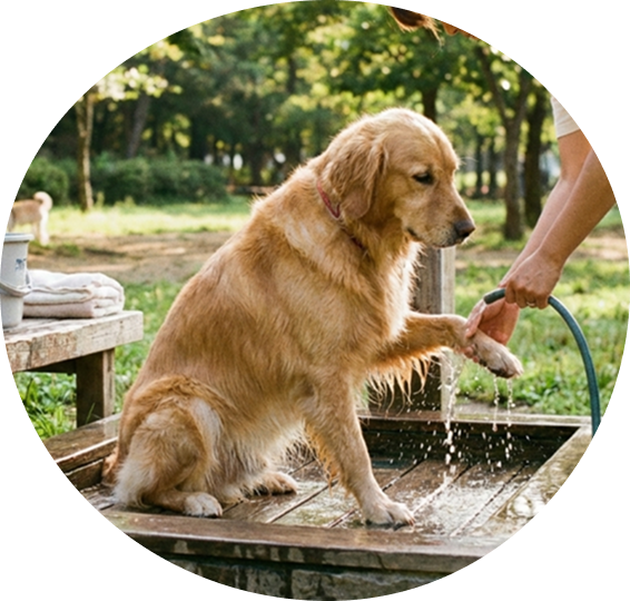 犬用足洗い場